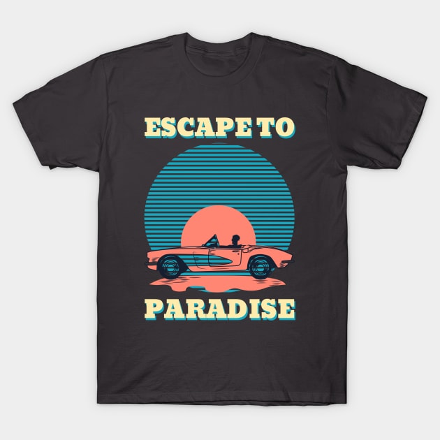 Endless Summer Paradise retro T-Shirt by Tip Top Tee's